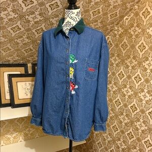 M&M'S Blue Denim Shirt with Logo Tag